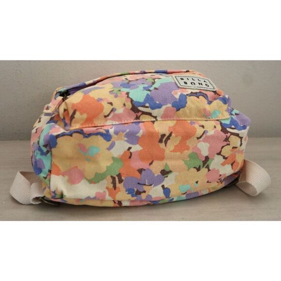 Billabong JABGQBMI Women's Purple Floral Mini Mama Canvas Backpack - Picture 4 of 10